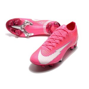 Kopačky Pánské Nike Mercurial Vapor 13 Elite FG Mbappé Pink – Pink Bílý Černá